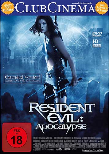Resident Evil: 2 (DVD) Apocalypse   KJ
Min: 94/DD5.1/WS16:9