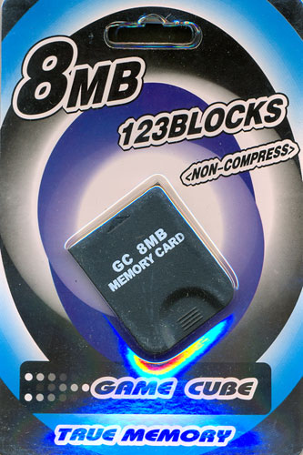 Wii Memory Card 8MB (123 Block)
nur für GameCube Spiele