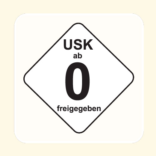 USK-Aufkleber USK: 0 weiß 100-er Pack