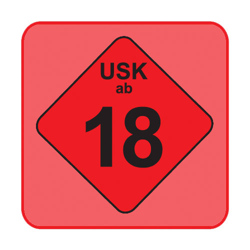 USK-Aufkleber USK:18 rot 100-er Pack
