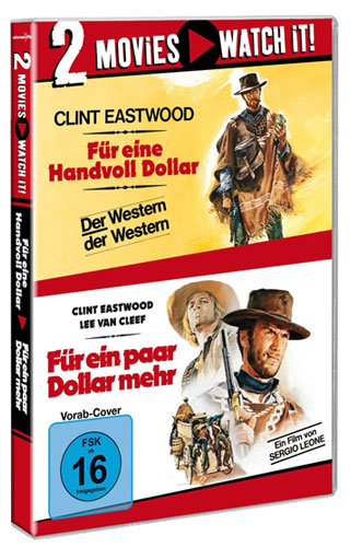 Für eine Handvoll Dollar 1&2 (DVD) DP
Für ein paar Dollar mehr, Min: 223/DD/WS