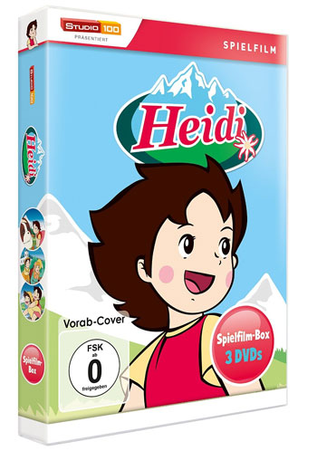 Heidi - Spielfilm-BOX (DVD) 3DVDs
Min: 280/DD/VB  Alle 3 Zeichentrickfilme