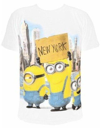 Merc  T-Shirt Minions New York  XL
weiß