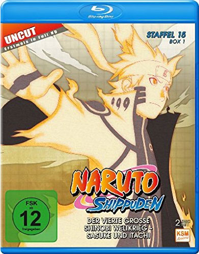 Naruto Shippuden - Staffel 15.1 (BR)
Min: 322/DD/WS, Flg.541-554, 2BR, uncut