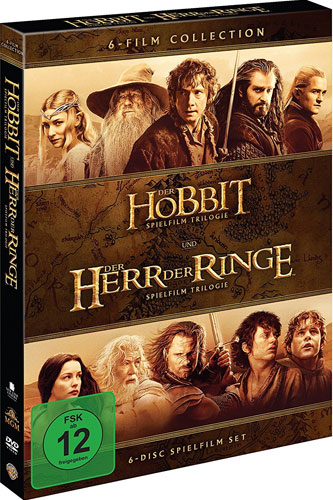 Mittelerde  Collection (DVD) 6Discs
enthält die Kinofassungen