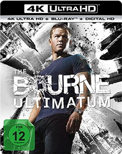 Bourne Ultimatum (BR+UHD)  2Disc
Min: 115/DD5.1/WS    4K Ultra