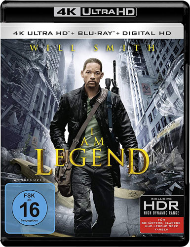 I am Legend (UHD) Blu-R & Digial Ultra
Min: 145/DTS-HD5.1/HD-1080p  4K Ultra HD