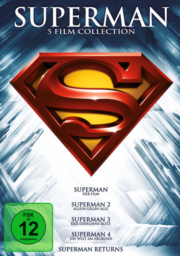 Superman 1 - 5 BOX (DVD) Film-Collection
5DVDs