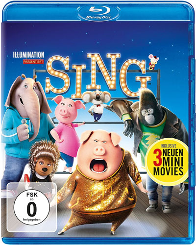 SING (BR) +UV, inkl. 3 Mini-Movies
Min: 114/DD5.1/WS   Illumination Studio