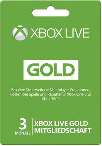 XBLive Card 3 Monate Gold