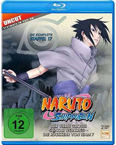 Naruto Shippuden - Staffel 17 (BR)
Min: 254/DD/WS, Flg.582-592, 2BR, uncut