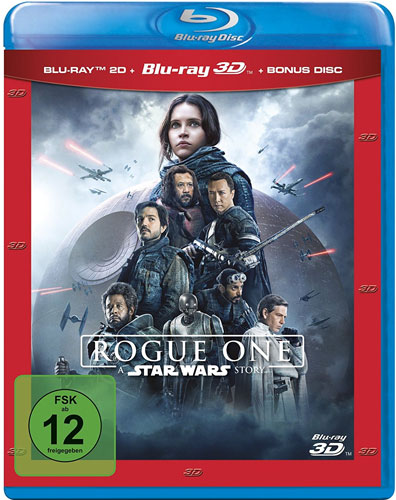 Star Wars - Rouge One (BR) 3D/2D 3BRs
Min:134/DD5.1/WS ersetzt LE, Ablöseprod.