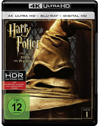 Harry Potter 1 (UHD+BR) Stein der Weisen
2Discs        4K Ultra