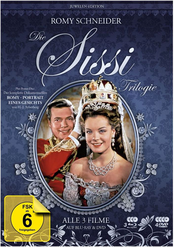 Sissi  Trilogie (BR+DVD) Juwelen-Edition
7Disc, 3BR+3DVD+1Bonus-DVD, Filmjuwelen