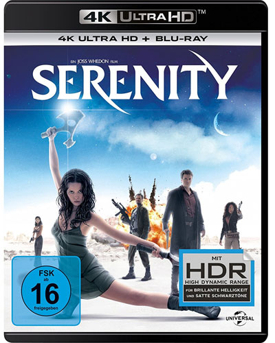 Serenity (UHD+BR) Flucht in neue Welten
Min: 118/DTS5.1/HD-1080p 4K Ultra, 2Disc