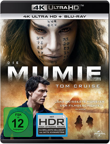 Mumie, Die 2017 (UHD+BR)  2Disc  +UV
Min: 110/DD5.1/WS