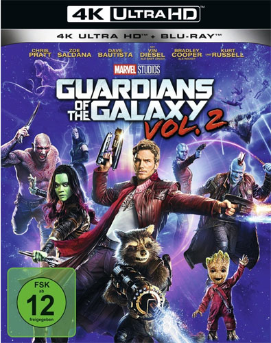 Guardians of the Galaxy #2 (UHD+BR)
Min: 140/DD5.1/WS  4K Ultra, 2Disc