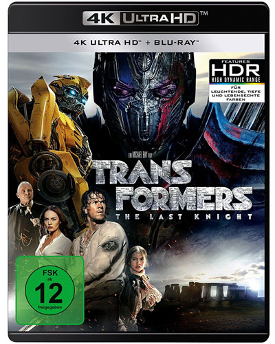 Transformers #5 (UHD+BR) The Last Knight
Min: 152/DD5.1/WS    4K-Ultra, 3Disc