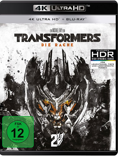 Transformers #2 - Die Rache (UHD+BR)
Min: 150/DTS-HD5.1/WS  2Disc, 4K Ultra