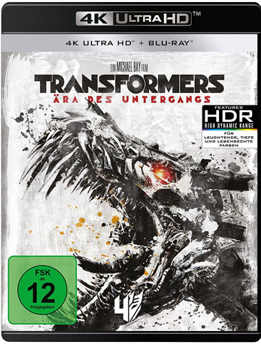 Transformers #4 (UHD+UHD) Ära d.Unterg.
Min: 165/DD5.1/WS  2Disc, 4K Ultra