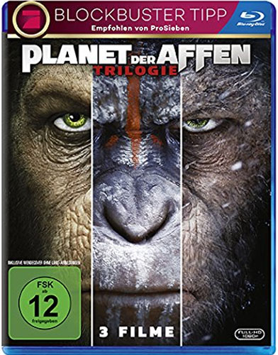 Planet der Affen:  Trilogie (BR) 3Disc
Min:  /DD5.1/WS