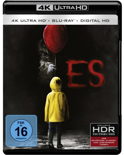 Es (UHD+BR)  2Disc, 4K-Ultra
Min: 140/DD5.1/WS   Stephen King