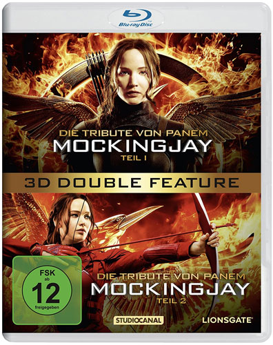 Tribute von Panem 3 1&2 3D(BR)Mockingjay
DOUBLE FEATURE, 2Disc