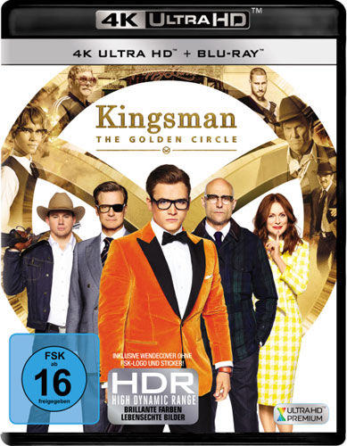 Kingsman #2 - The Golden Circle (UHD+BR) 
Min: 141/DD5.1/WS  4K-Ultra, 2Disc