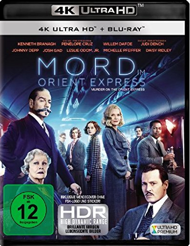 Mord im Orient Express (UHD+BR) 2Disc 
Min: 118/DD5.1/WS