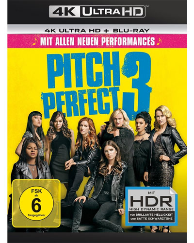 Pitch Perfect #3 (UHD+BR) 4K Ultra
Min: 93/DD5.1/WS 2Disc