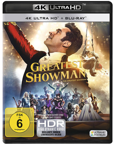 Greatest Showman, The (UHD+BR) 2Disc 
Min: 109/DD5.1/WS