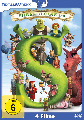 Shrekologie 1 - 4 (DVD) 4Disc
Dreamworks, Kinofilme Shrek 1,2,3,4