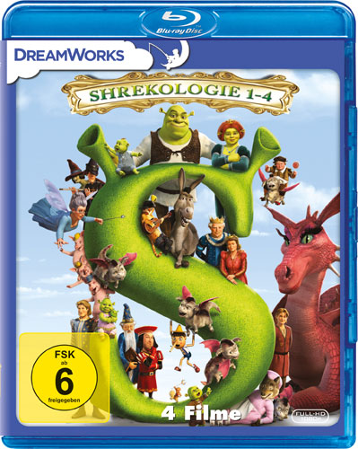 Shrekologie 1 - 4 (BR) 4Disc
Dreamworks, Kinofilme Shrek 1,2,3,4