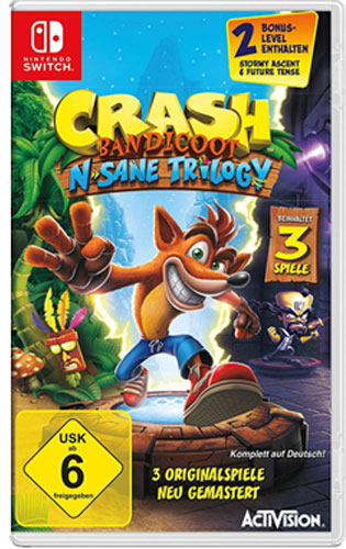 Crash Bandicoot   Switch  N-Sane Tril.
inkl. 2 Bonus Level