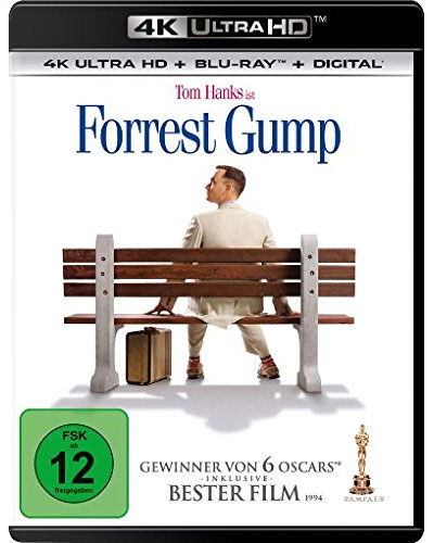 Forrest Gump (UHD+BR)  2Disc
Min: 142/DD5.1/WS      4K-Ultra