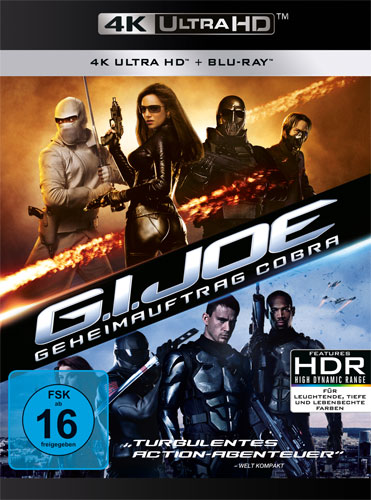 G.I. Joe #1 - Geheimauftrag Cobra (UHD)
Min: 118/DTS-HD5.1/WS  4K UHD+BR, 2Disc