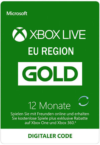 XBLive  Card 12 Monate Gold NEU  DE/AT
Einzweckgutschein