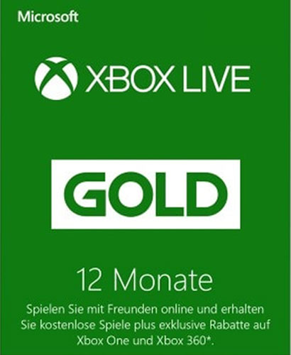XBLive  Pin  12 Monate Gold  NEU  DE/AT
Einzweckgutschein
