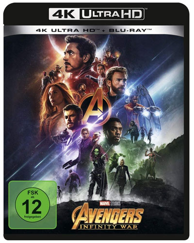 Avengers: Infinity War (UHD+BR)  2Disc
Min: 149/DD5.1/WS 4K Ultra