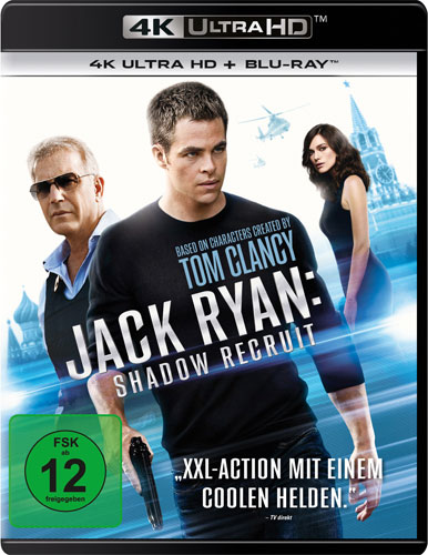 Jack Ryan: Shadow Recruit (UHD+BR)  4K
Min: 106/DD5.1/WS  4K Ultra, 2Disc