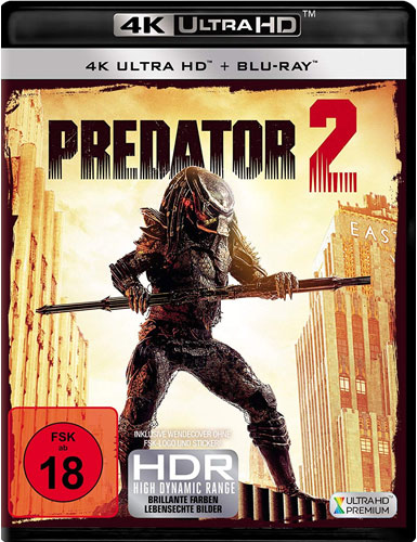 Predator #2 (UHD+BR) 4K Ultra HD 
Min:  /DD5.1/WS  2Disc