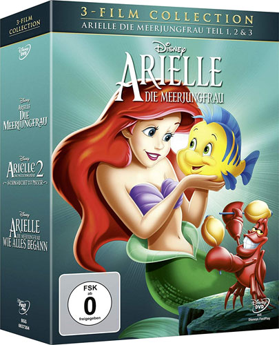 Arielle, Die Meerjungfrau - Trilogy(DVD)
Dreierpack, 3Disc, Disney