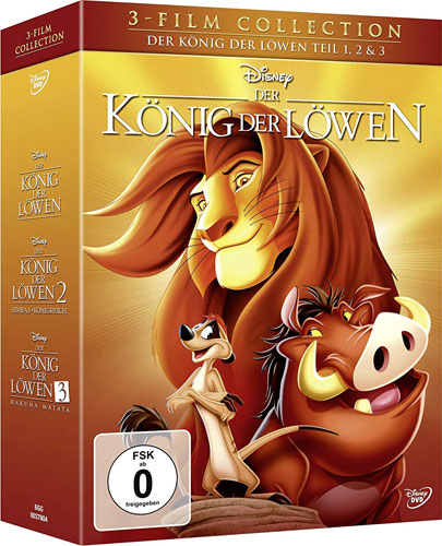 König der Löwen  - Trilogy (DVD) 3Disc
Dreierpack, 3Disc, Disney