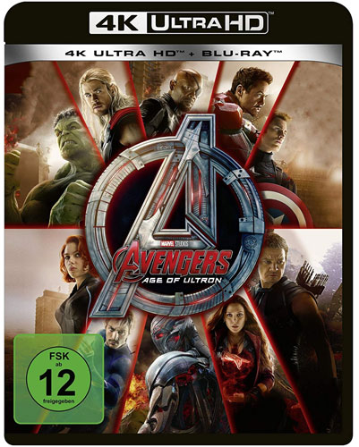 Avengers: Age of Ultron (UHD+BR) 2Disc
Min: 146/DD5.1/WS  4K Ultra