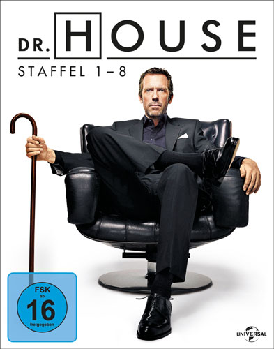Dr. House - Gesamtbox 1-8 (BR) 39Disc
Min: 7765/DD/VB   Komplette Serie