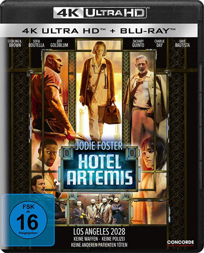 Hotel Artemis (UHD+BR) 4K  2Disc
Min: 97/DD5.1/WS