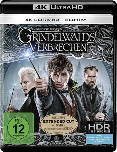 Phantastische Tierwesen #2 (UHD+BR)
Grindelwalds Verbrechen, 2 Disc