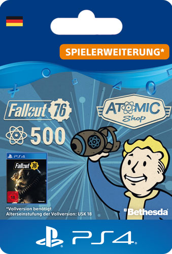 ESD Fallout 76 Atoms 500 Code wird als PDF Datei geliefert