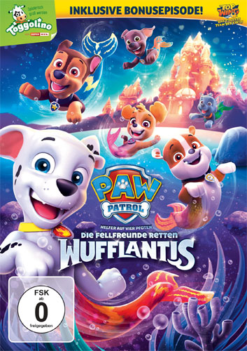Paw Patrol: Fellfreunde retten..(DVD)
Min: 81/DD5.1/WS   ...Wufflantis