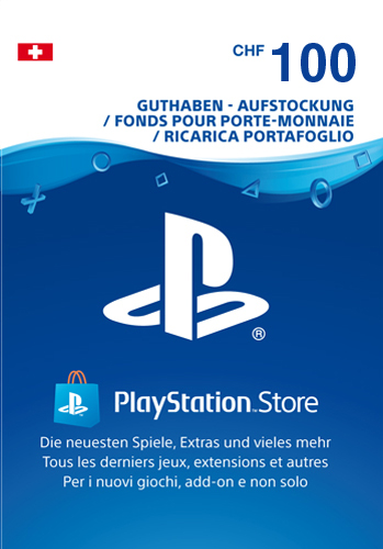 PSN Code 100 CHF
 Code wird als PDF Datei geliefert
 PlayStation Network Einzweckgutschein